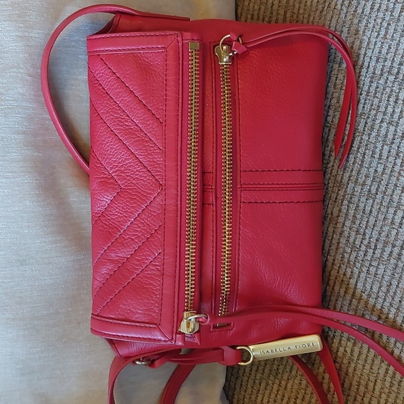 Isabella Fiore Leather Crossbody Bag - Picture 1 of 11